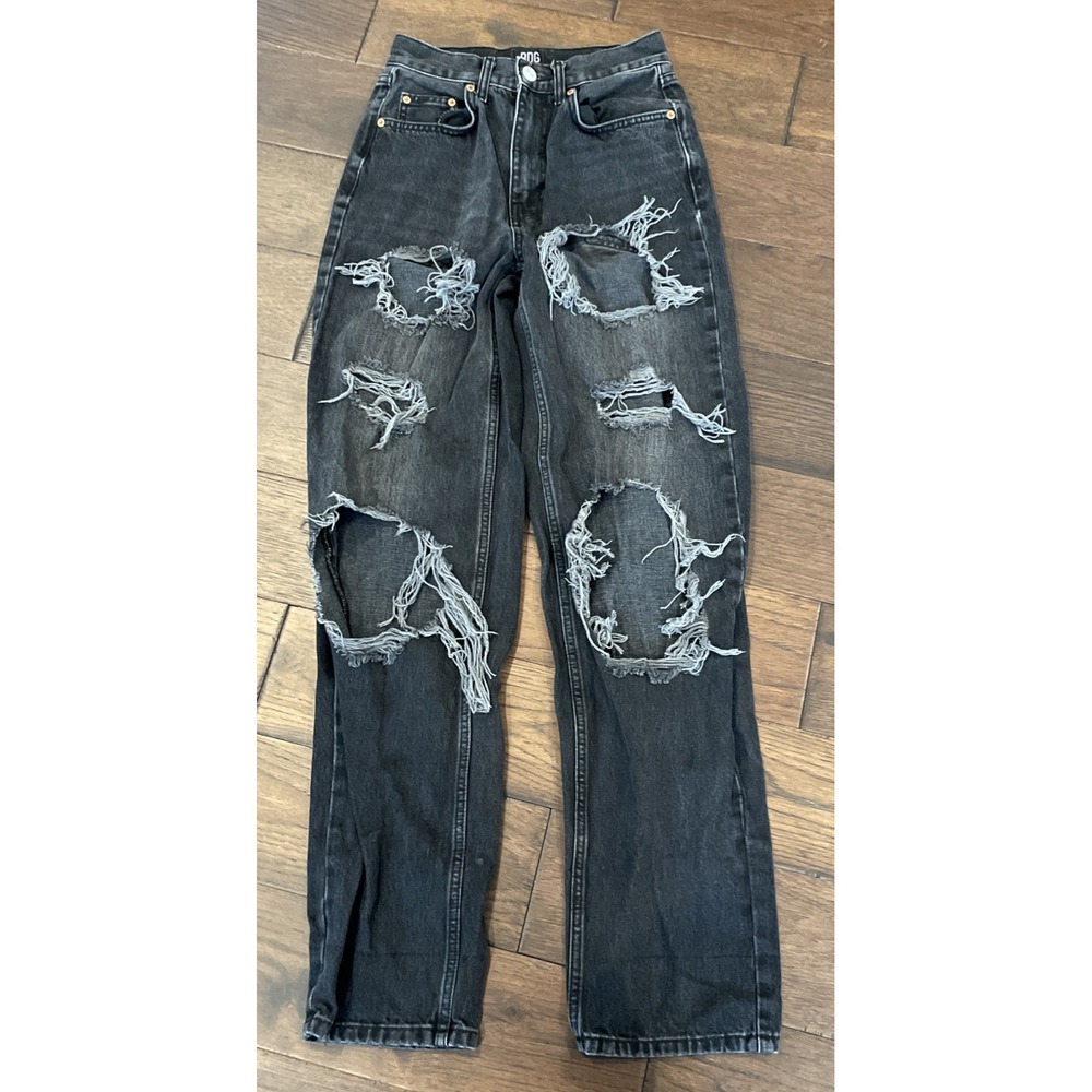 Urban Outfitters BDG Jeans Women's Black Boyfriend Charcoal Wash Size 25